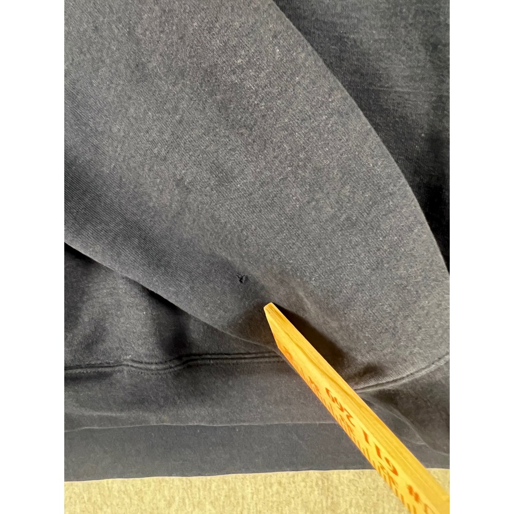 Carhartt Mens 2XL Navy Blue Quarter Zip Pullover Sweatshirt Raglan Sleeve Pocket - Picture 6 of 7
